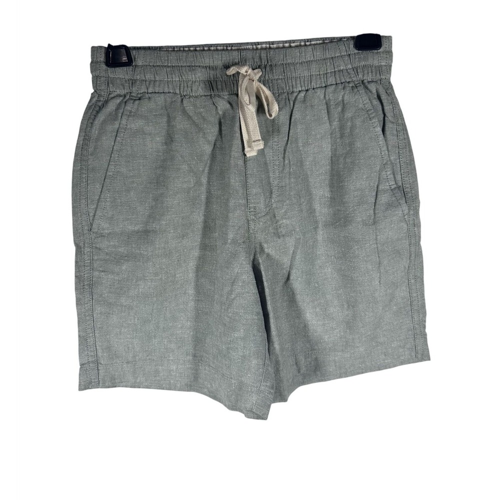 J.CREW Shorts Women's XS Sage Green Linen‎ Cotton Blend Drawstring With Pockets